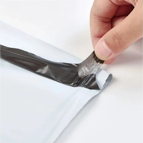 Foliopaki kurierskie z rączką 260 x 350 mm + 70 mm rączka RC088 50szt PAKIET białe