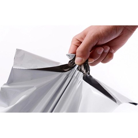 Foliopaki kurierskie z rączką 400 x 500 mm + 70 mm rączka RC091 50szt PAKIET białe