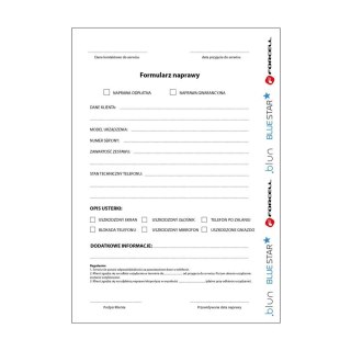 Formularz naprawy dla serwisów