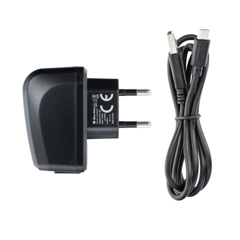 Ładowarka sieciowa do telefonu Blue Star Lite USB A 1A 5W + kabel USB A do Micro USB TFK-TC-1095B czarna