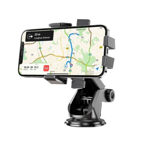 Uchwyt na telefon do samochodu uniwersalny Hoco do szyby / deski CA83 czarny