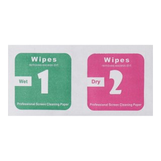 Ściereczki (mokra i sucha) do ekranu - zestaw 100szt