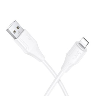 Kabel Silikonowy USB A do Lightning Hoco 2,4A 1 m X124 biały