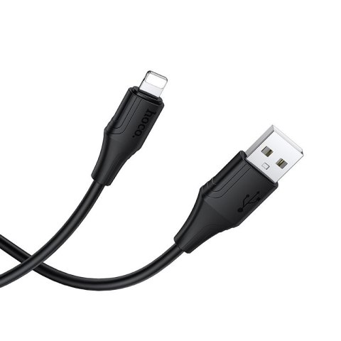 Kabel Silikonowy USB A do Lightning Hoco 2,4A 1 m X124 czarny