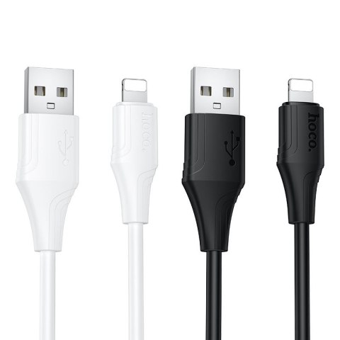 Kabel Silikonowy USB A do Lightning Hoco 2,4A 1 m X124 czarny