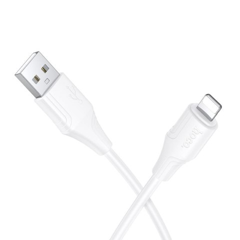 Kabel Silikonowy USB A do Lightning Hoco 27W 1 m X124 biały