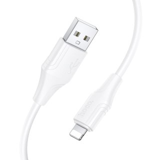 Kabel Silikonowy USB A do Lightning Hoco 27W 1 m X124 biały