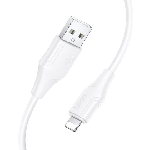Kabel Silikonowy USB A do Lightning Hoco 27W 1 m X124 biały
