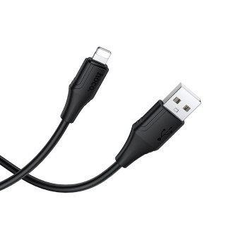 Kabel Silikonowy USB A do Lightning Hoco 27W 1 m X124 czarny