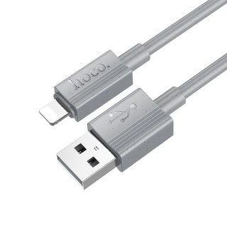 Kabel USB A do Lightning Hoco 2,4A 1 m X107 szary