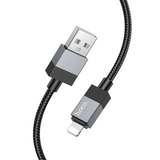 Kabel USB A do Lightning Hoco 2,4A 1 m X110 czarny