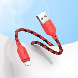 Kabel USB A do Lightning Hoco 2,4A 1 m X116 gradient czerwony