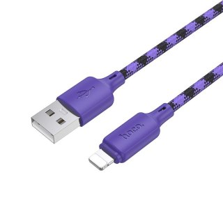 Kabel USB A do Lightning Hoco 2,4A 1 m X116 gradient fioletowy