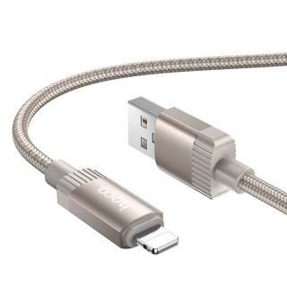 Kabel USB A do Lightning Hoco 2,4A 1 m X117 złoty