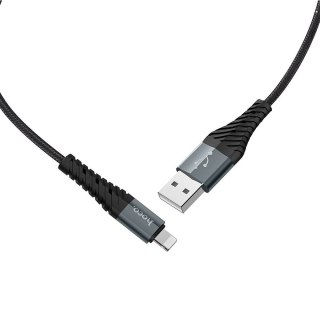 Kabel USB A do Lightning Hoco 2,4A 1 m X38 czarny