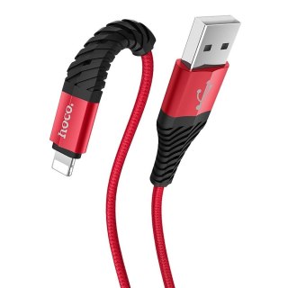 Kabel USB A do Lightning Hoco 2,4A 1 m X38 czerwony