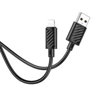 Kabel USB A do Lightning Hoco 2,4A 1 m X88 czarny