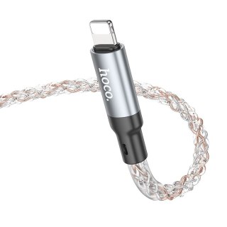 Kabel USB A do Lightning Hoco 2,4A 1 m U112 szary