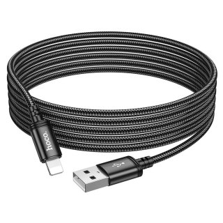 Kabel USB A do Lightning Hoco 2,4A 3 m X91 czarny