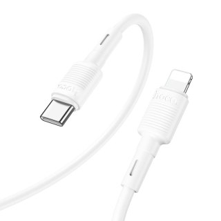 Kabel USB C do Lightning Hoco PD 2,4A 20W 1 m X83 biały
