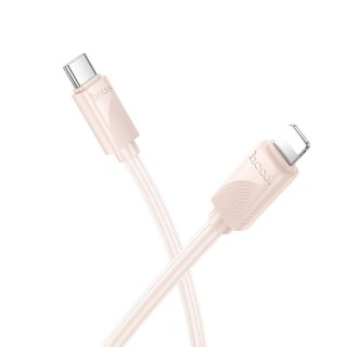 Kabel USB C do Lightning Hoco PD 27W 1 m X114 różowy