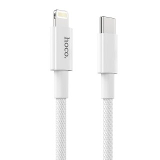 Kabel USB C do Lightning Hoco PD 3A 20W 1 m X56 biały