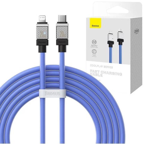 BASEUS kabel Typ C do Lightning PD 20W Coolplay CAKW000103 2 m niebieski