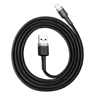 BASEUS kabel USB A do Lightning 2,4A Cafule CALKLF-BG1 1 m czarno szary