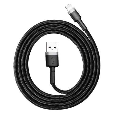BASEUS kabel USB A do Lightning 2,4A Cafule CALKLF-BG1 1 m czarno szary