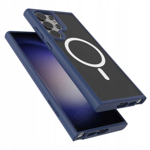 Spacecase Hybrid Mag Galaxy S23 Ultra dark blu
