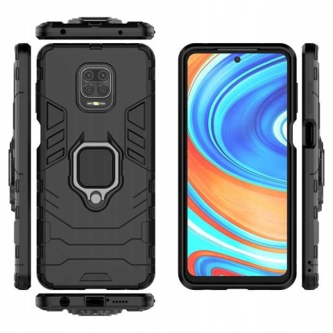 Spacecase X-Ring Redmi Note 9S/9 Pro czarny