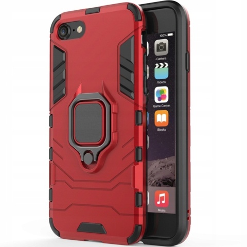 Spacecase X-Ring iPhone 7/8/SE 2020 czerwony