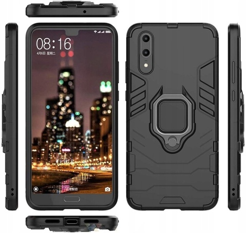 Spacecase X-Ring Huawei P20 czarny