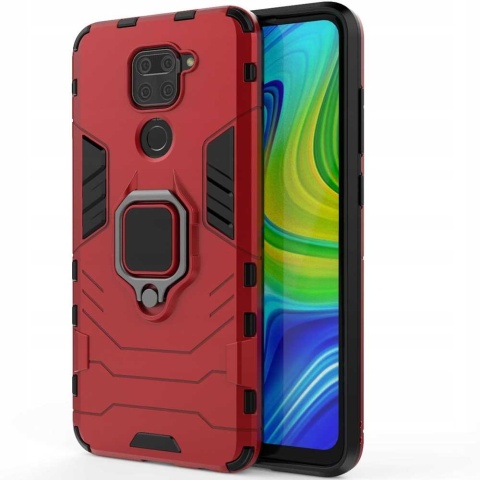 Spacecase X-Ring Redmi Note 9 czerwony
