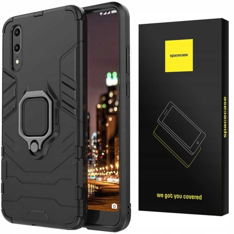Spacecase X-Ring Huawei P20 czarny