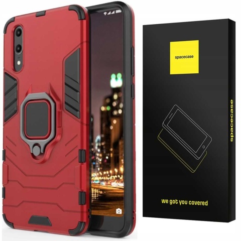 Spacecase X-Ring Huawei P20 czerwony