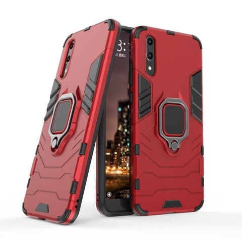 Spacecase X-Ring Huawei P20 czerwony