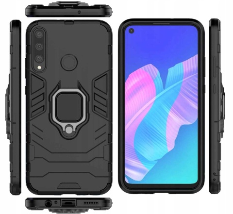 Spacecase X-Ring Huawei P40 Lite E czarny