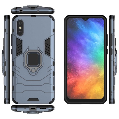 Spacecase X-Ring Redmi 9A / 9AT niebieski