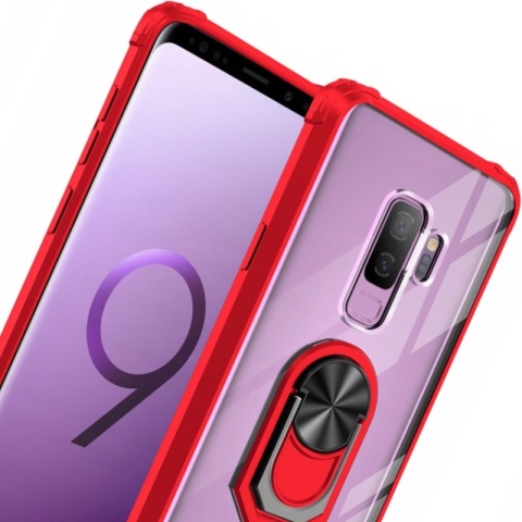 Spacecase AirRing Galaxy S9+ czerwony