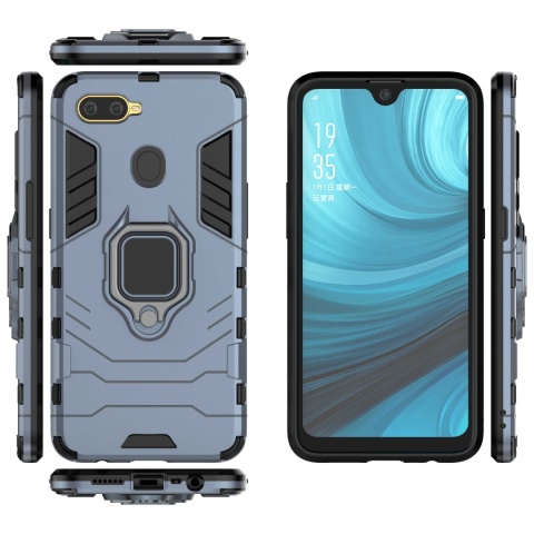 Spacecase X-Ring Oppo A12 niebieski