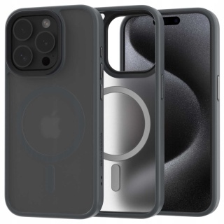 Spacecase Hybrid Mag iPhone 15 Pro grey