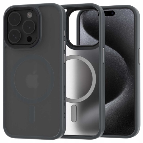 Spacecase Hybrid Mag iPhone 15 Pro grey