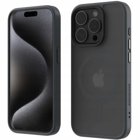 Spacecase Hybrid Mag iPhone 15 Pro grey