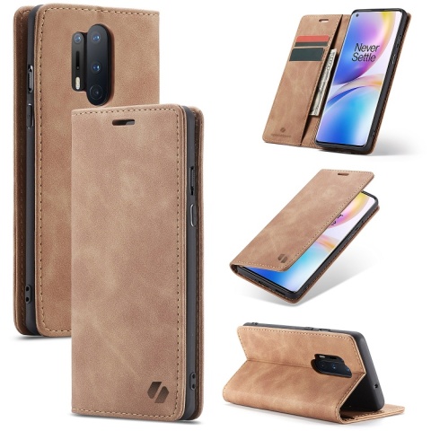 Spacecase Wallet OnePlus 8 Pro light brown