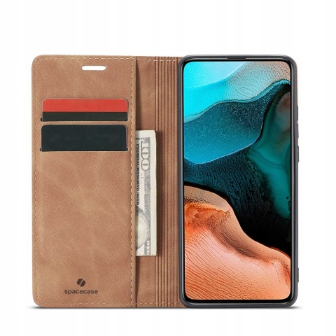 Spacecase Wallet Poco F2 Pro light brown