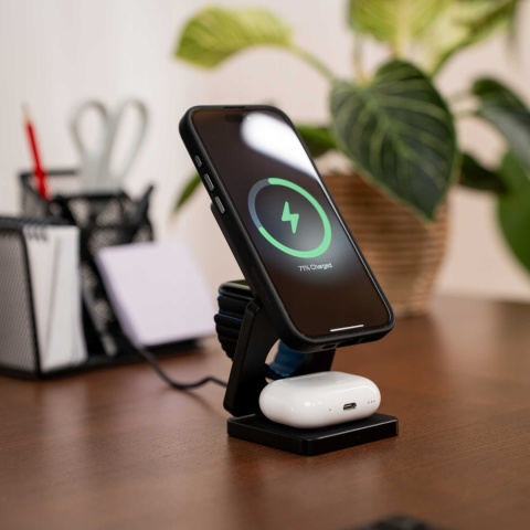 Spacecase 3in1 Wireless Charger MagCharge WM4B black
