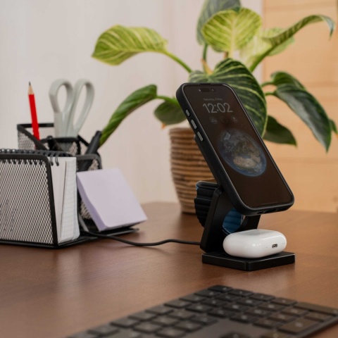 Spacecase 3in1 Wireless Charger MagCharge WM4B black