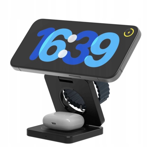 Spacecase 3in1 Wireless Charger MagCharge WM4B black