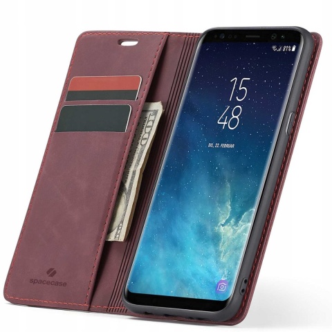 Spacecase Wallet Galaxy S8+ red